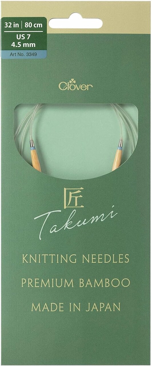 Clover Takumi Pro Bamboo Circular Knitting Needles 16"- US 0-15